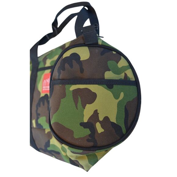 Manhattan Portage "Chelsea" Drum Duffle Bag in Green Camo Print - Picture 3 of 3